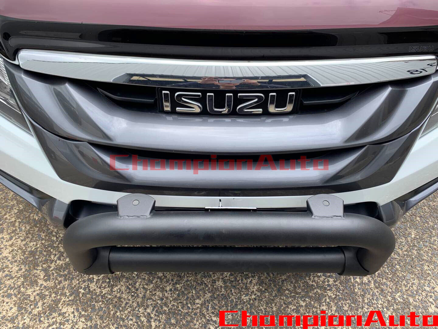 Nudge Bar 3.0'' Matte Black Steel Grille Guard Nudge bar FIT Isuzu MUX 2012-2020