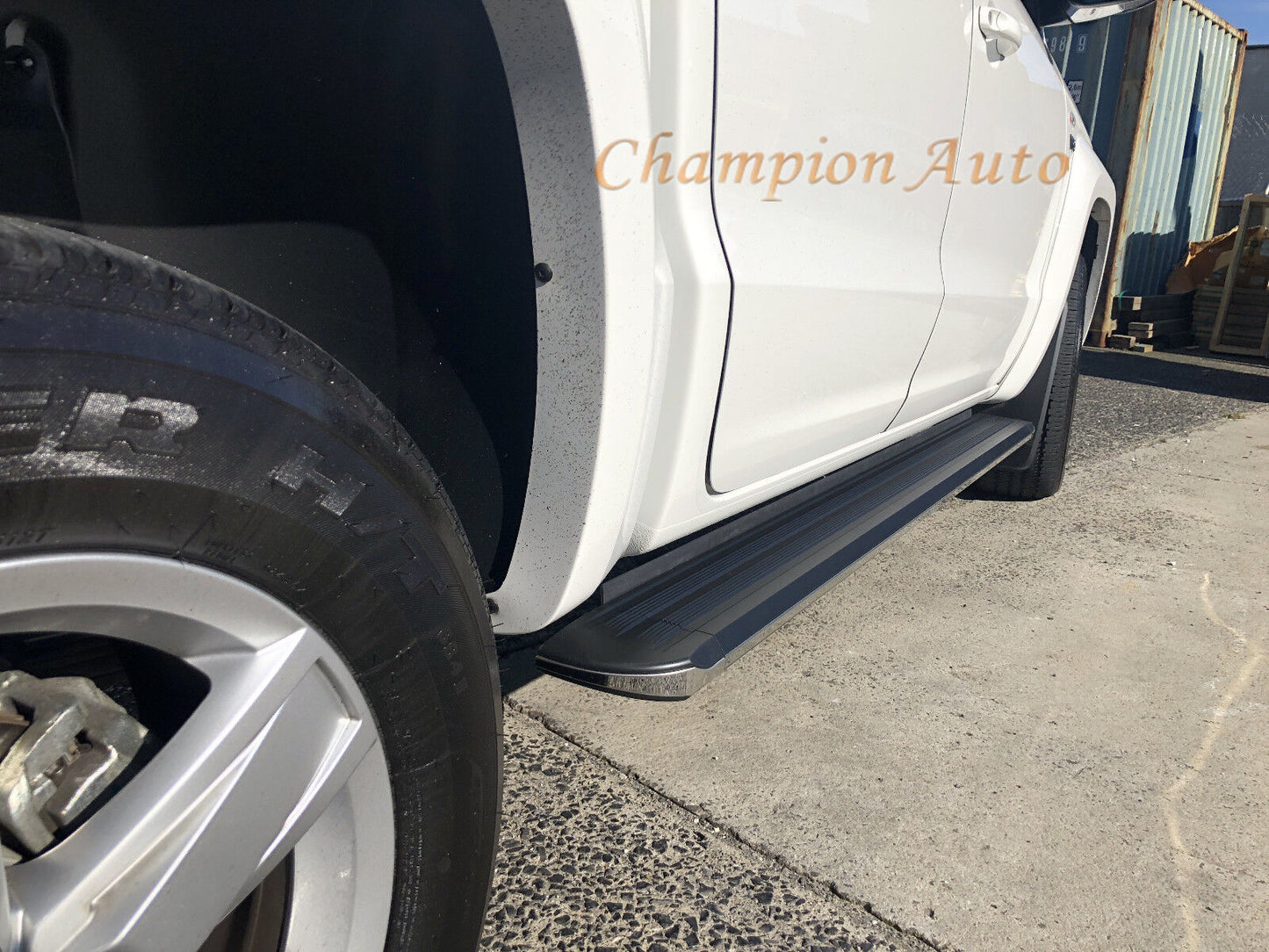 Dual Cab Side Steps Running Boards for Totota Hilux Workmate 2018-2024 (S5)