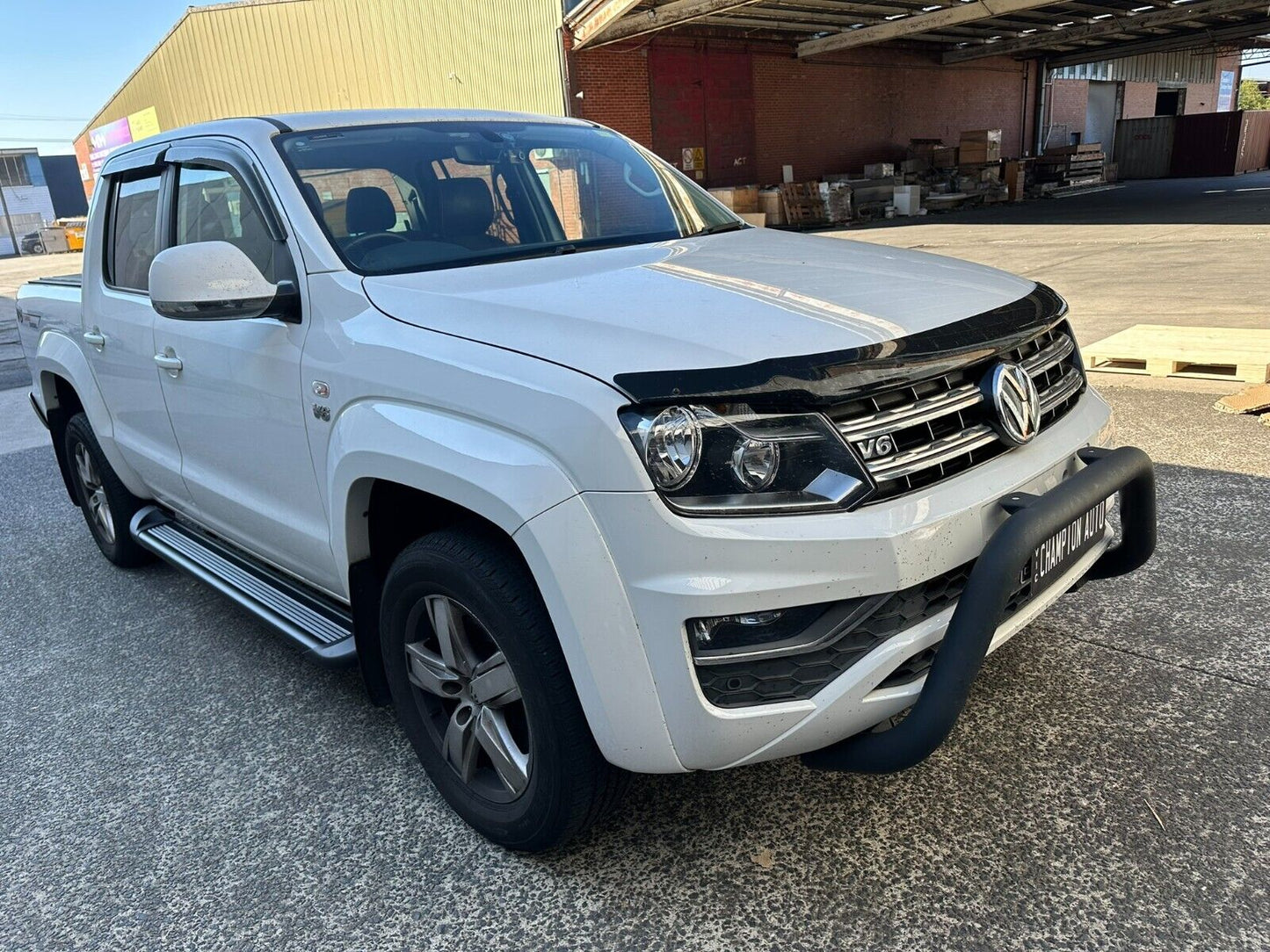 BLACK Side Steps Running Boards Aluminum FOR Volkswagen Amarok 2010- 2022 (CBB)