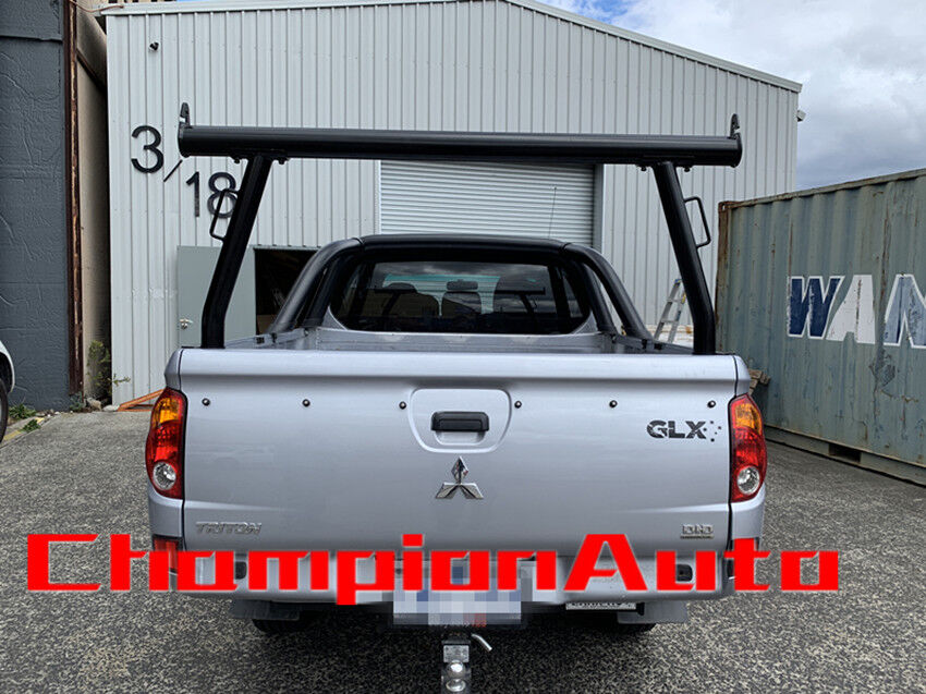 Black Alloy Ladder Rack with extension bar for LDV T60 2017-2021 Tub Ute