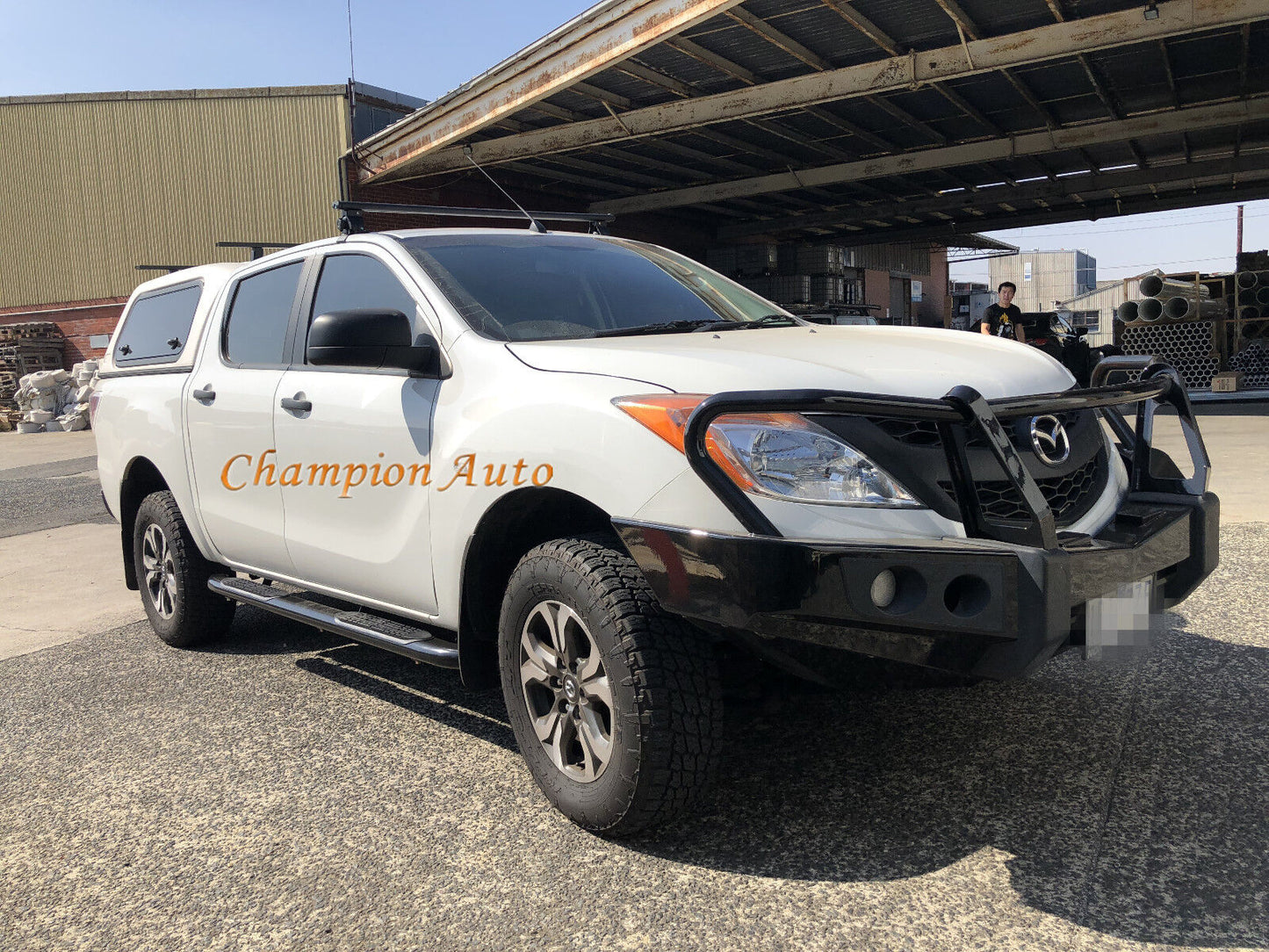 Ute Roof Racks Aluminum Black 1x (one) Cross Bar fit Mazda BT50 2012 to 08/2020