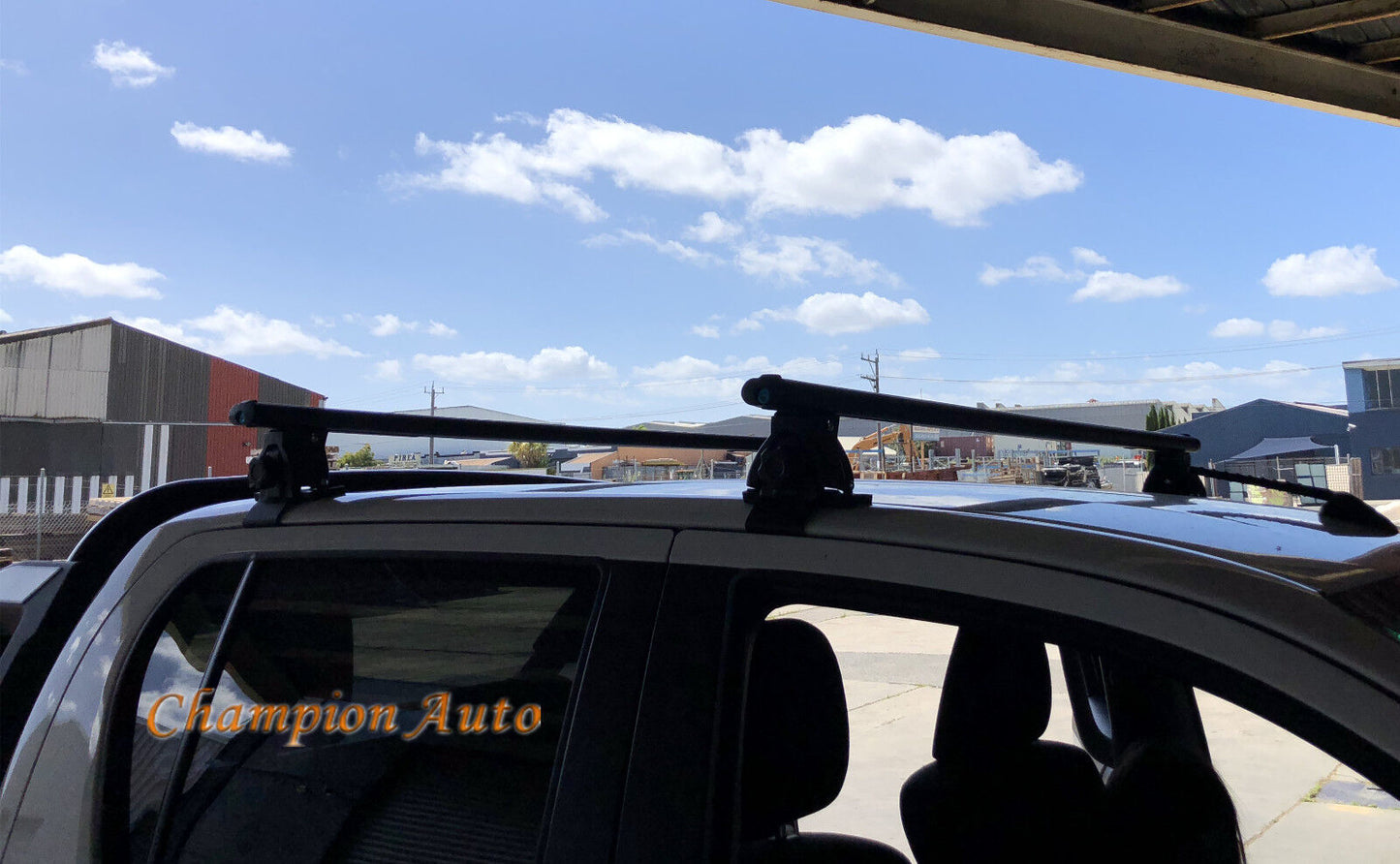 Ute Roof Racks 142cm Black Two Cross Bars fit Ford Ranger BT50 2012 to 2020+