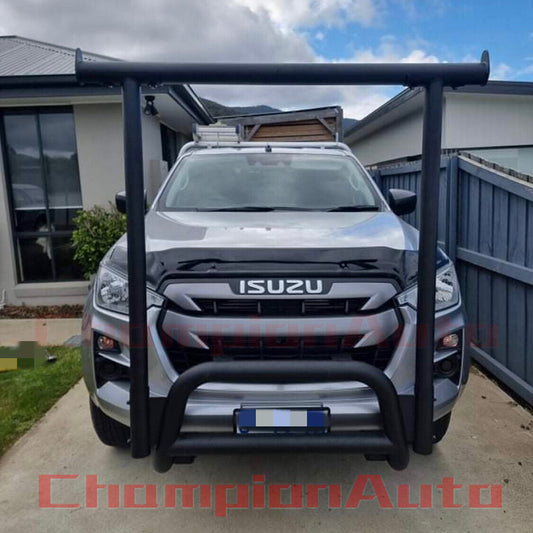 Nudge Bar for Isuzu Dmax D-Max with Front Ladder Rack H Rack H-Frame 9/2020-2024