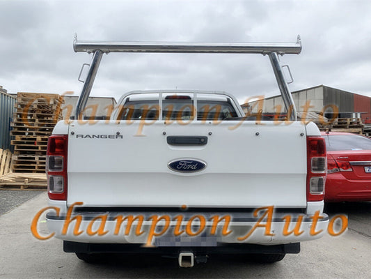 Polished Alloy Silver Ladder Rack fit Ford Ranger / Mazda BT50 2012-2021 TUB