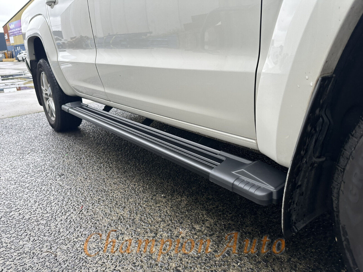 Black Alloy Side Steps For Ford Ranger Double Cab 2012-2021 (HD24)