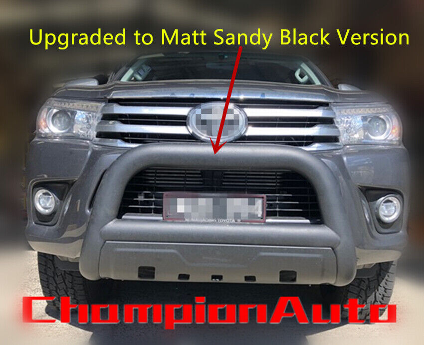 3.5'' Matt Sandy Black Steel Nudge Bar to fit Mitsubishi MR Triton 2019 -2024