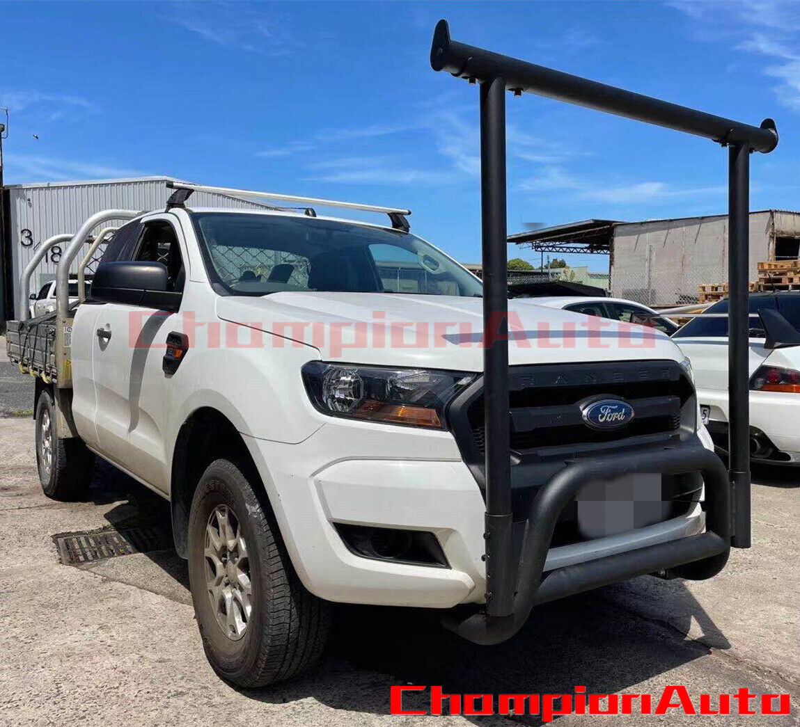 BLACK Nudge Bar with Front H Rack For Next Gen Ford Ranger 09/2022-2025