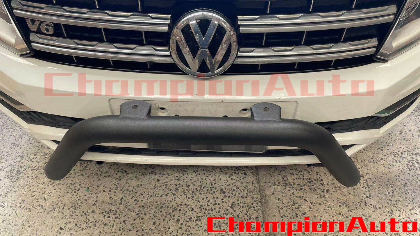 Matt Black Steel Nudge Bar Volkswagen Amarok 2017-2021 Compatible with sensors