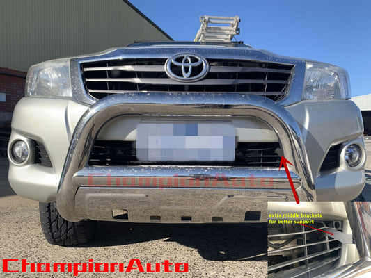 Nudge Bar 3.5''  Stainless Steel Grille Guard FIT Toyota Hilux 2005-2014