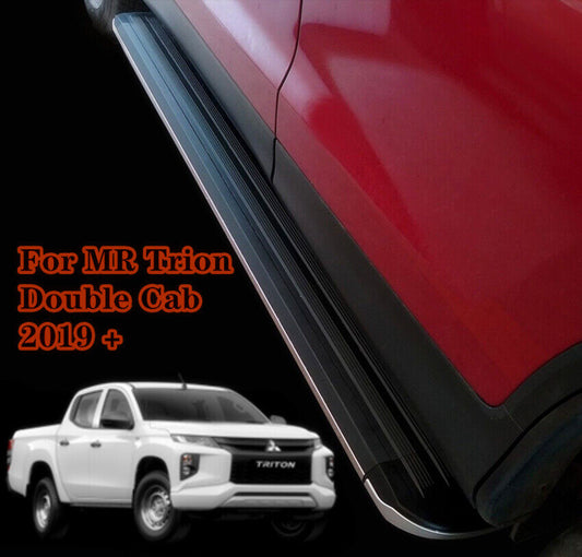 Side Steps Running Boards fit Mitsubishi Triton MR Double Cab Dual Cab 2019+(S5)