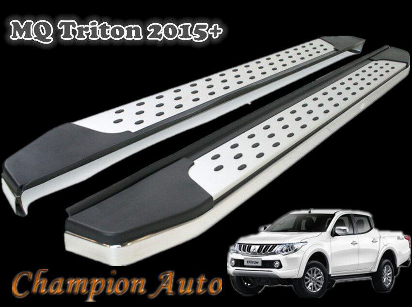 Mitsubishi Triton MQ Double Cab Side Steps Running Boards 2015 -2019 (CMP16)