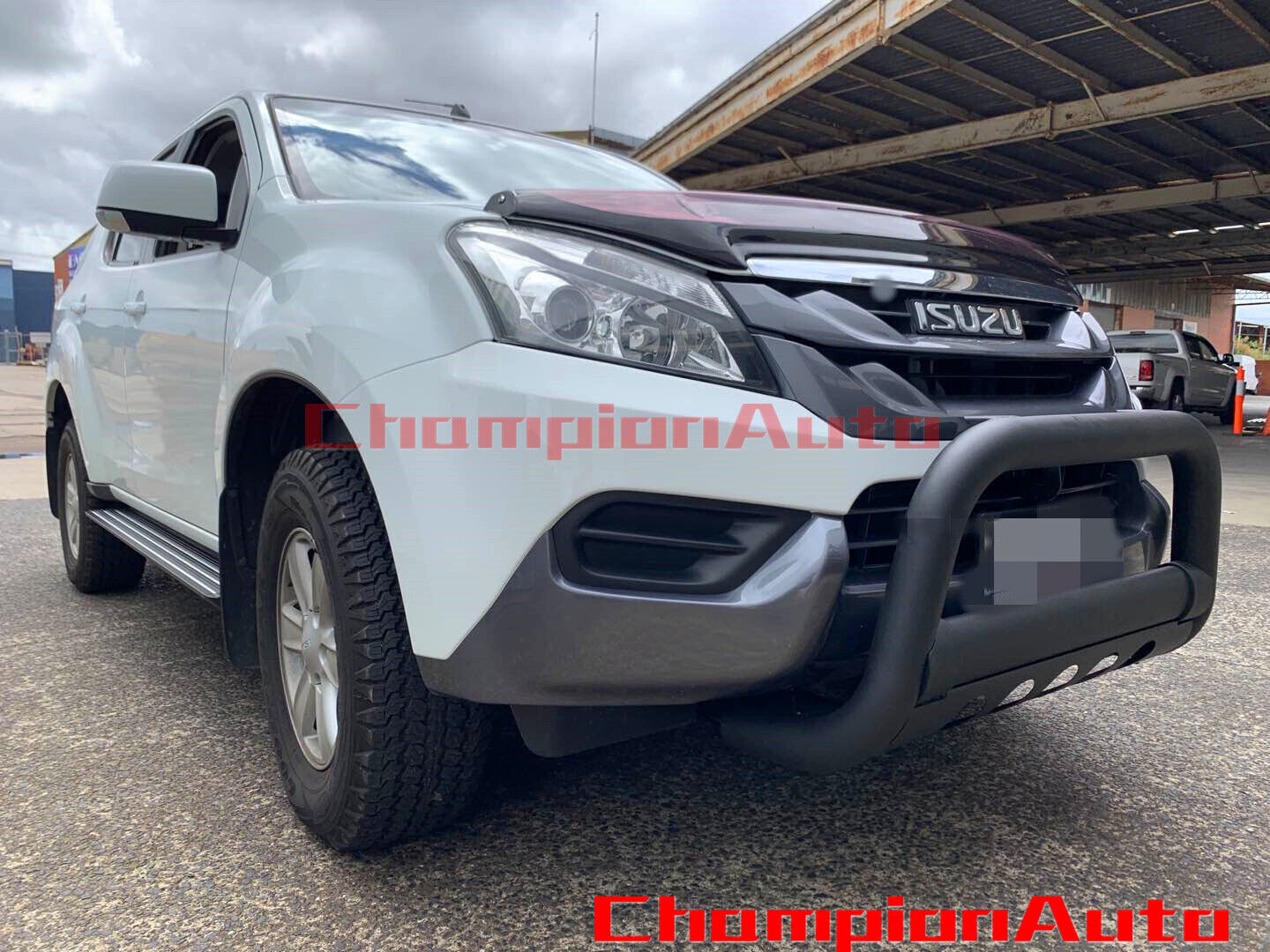 Nudge Bar 3.0'' Matte Black Steel Grille Guard Nudge bar FIT Isuzu MUX 2012-2020