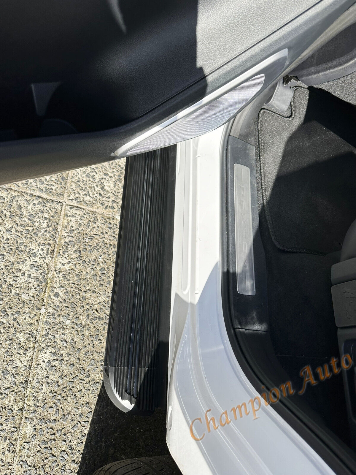 BLACK Side Steps Running Boards for SsangYong Rexton 2019-2024 All Models (XRB)