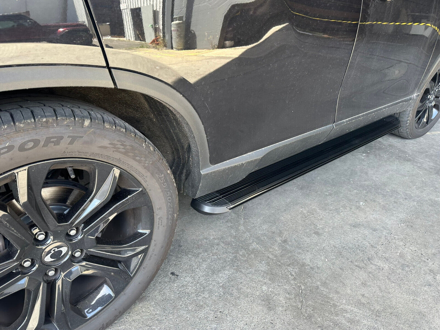 BLACK Side Steps Running Boards for SsangYong Rexton 2019-2024 All Models (XRB)