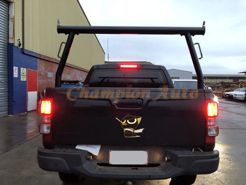 Black Alloy Ladder Rack with extension bar for Holden Colorado 2006-2020 TUB