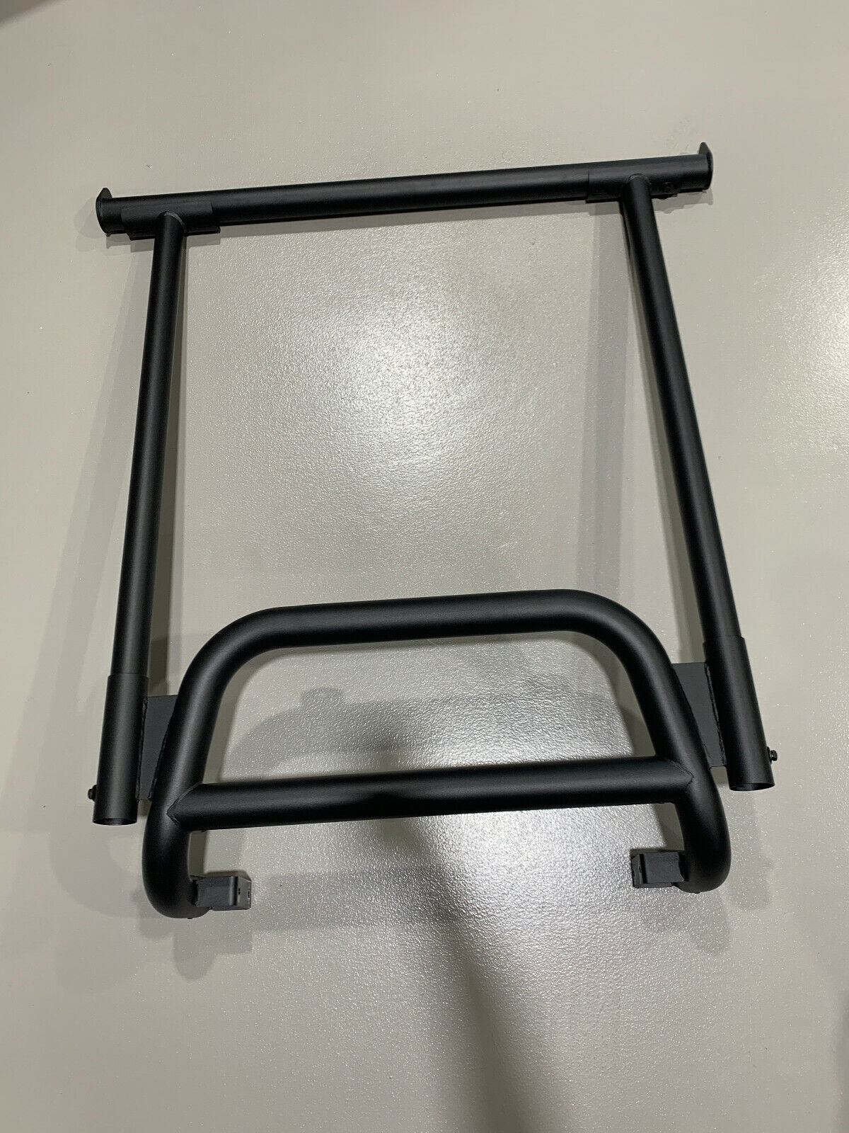 BLACK Nudge Bar for Holden Colorado RG 2012-2020 WITH Front Ladder Rack H Rack