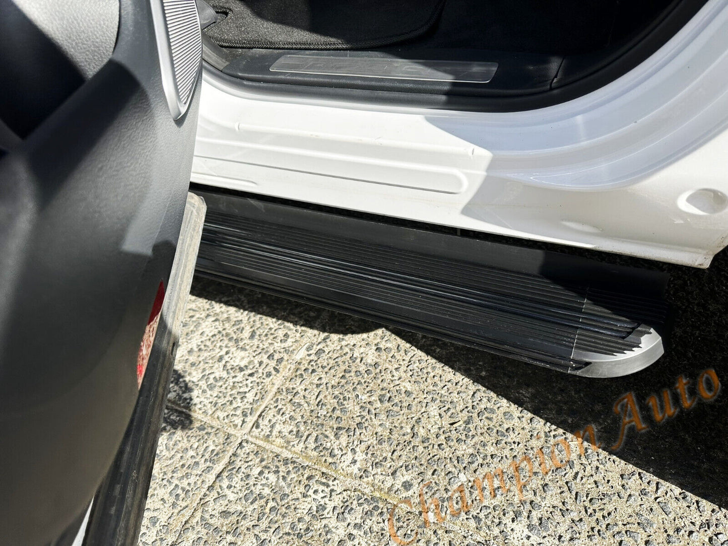 BLACK Side Steps Running Boards for SsangYong Rexton 2019-2024 All Models (XRB)