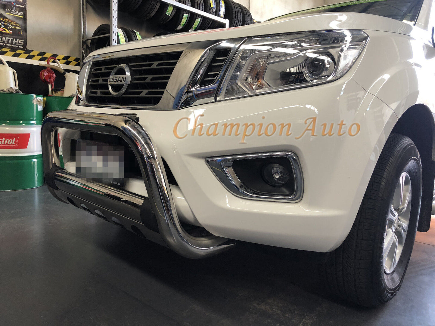 Nissan Navara NP300 D23 2015 - 2020 3" Stainless Steel Low Loop Nudge Bar