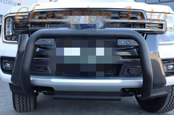 Black steel Nudge Bar for the Next Gen Ford Ranger RA 09/2022-2024