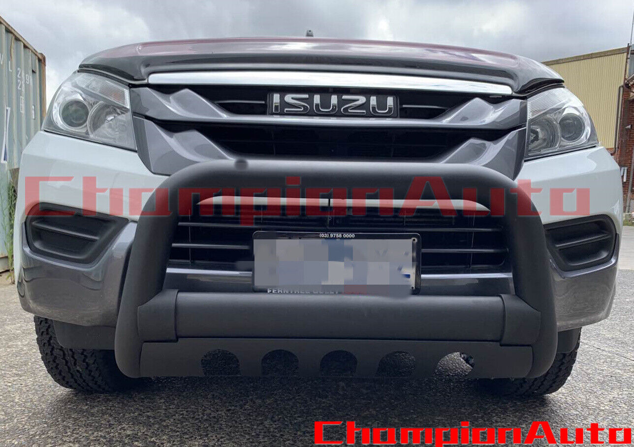 Nudge Bar 3.0'' Matte Black Steel Grille Guard Nudge bar FIT Isuzu MUX 2012-2020