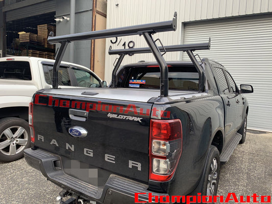 A pair of Ladder Racks to fit Ford Ranger Wildtrak Roller Cover Tracks