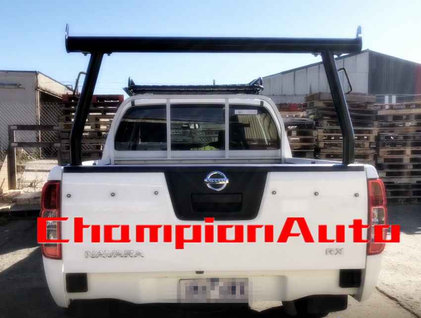 Black Alloy Ladder Rack with extension bar for Holden Colorado 2006-2020 TUB