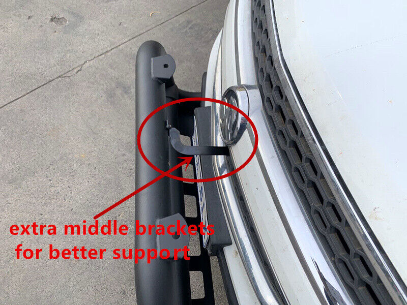 BLACK Nudge Bar for Holden Colorado RG 2012-2020 WITH Front Ladder Rack H Rack