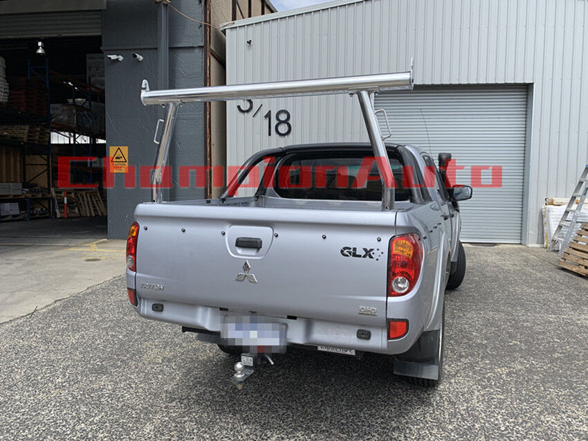 Polished Alloy Ladder Rack with extension bar for LDV T60 2017-2021 Tub Ute