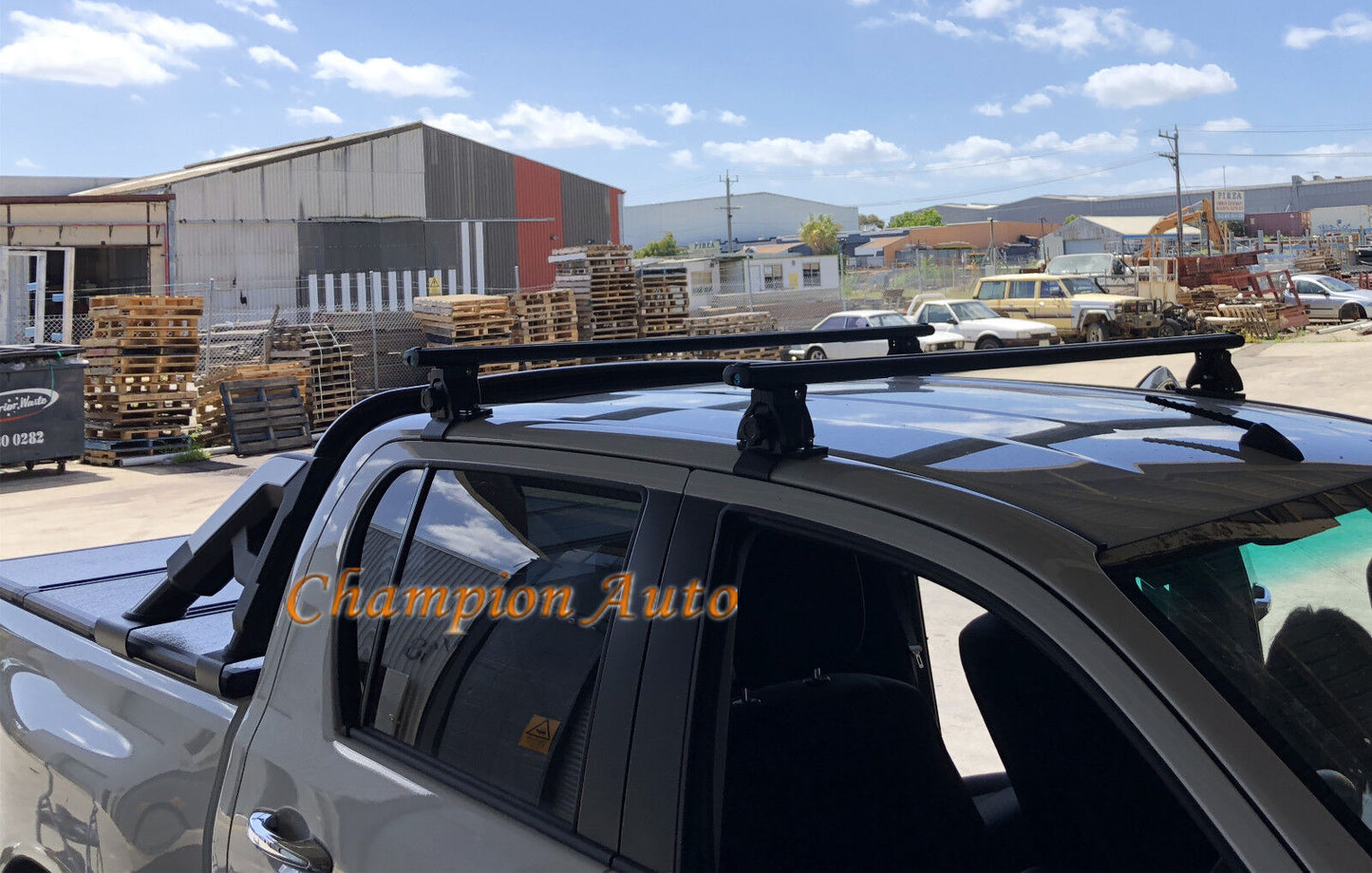 Ute Roof Racks 142cm Black Two Cross Bars fit Ford Ranger BT50 2012 to 2020+